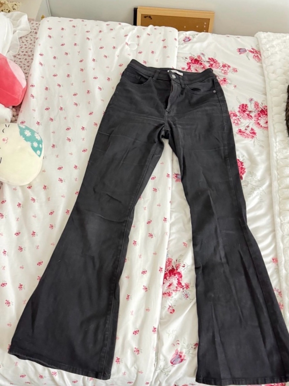 Elizabeth and James Black Flare Pants